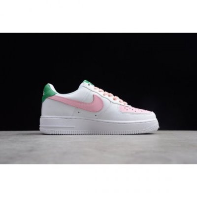 Nike Bayan Air Force 1 Low Beyaz / Pembe / Yeşil Kaykay Ayakkabı Türkiye - 6XQV7S1Y